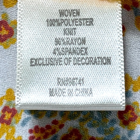 Tru Self size medium gold stripes, paisley sides & back, lace down front EUC - Picture 11 of 16